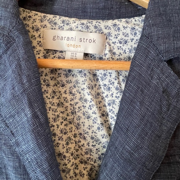 Gharani Strok Linen Jacket - Picture 5 of 9